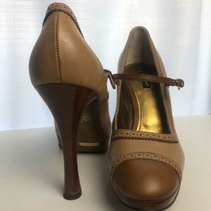 Vintage Dolce And Gabbana Cap Toe Mary Jane Heel